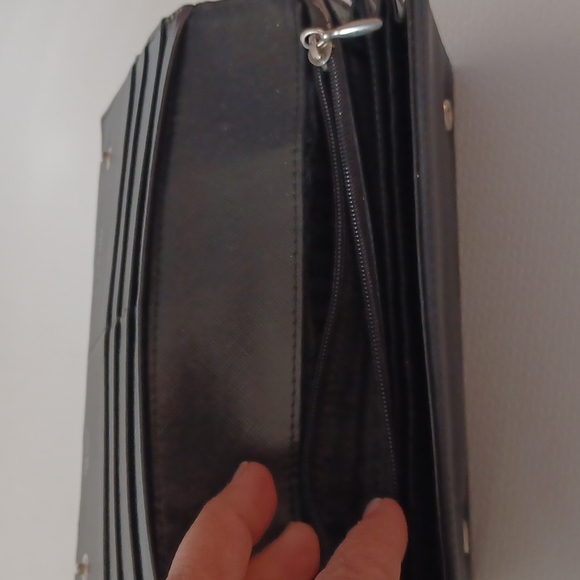 Prada Black Nylon Continental Long Wallet Women - Picture 7 of 10